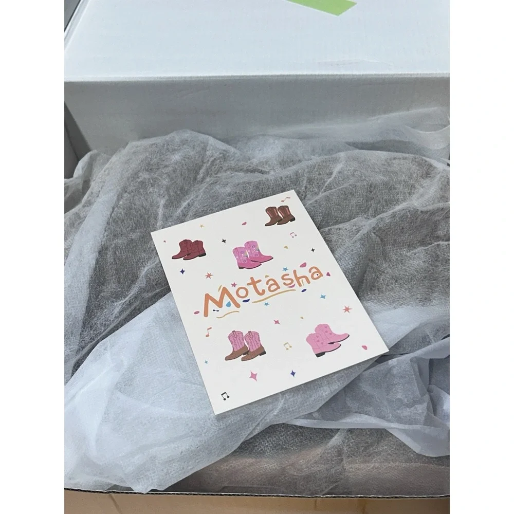 Moesha Brand Cowgirl Boots For Girls Brown Size 4 New In Box!